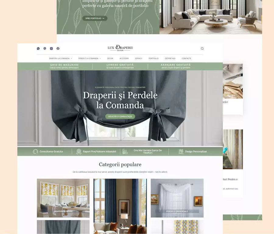 Lux-Draperii-Design creare site