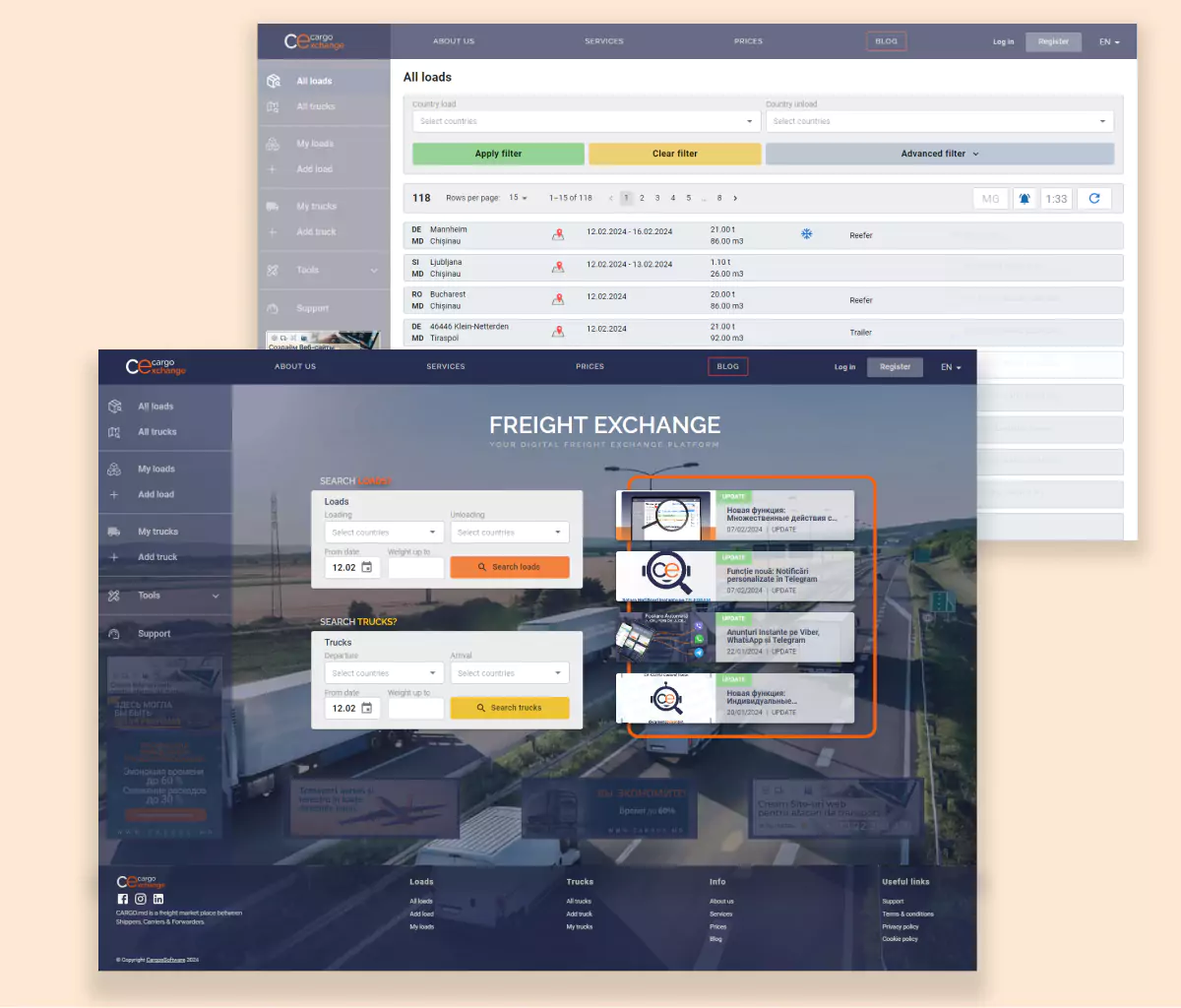 cargo.md creare site