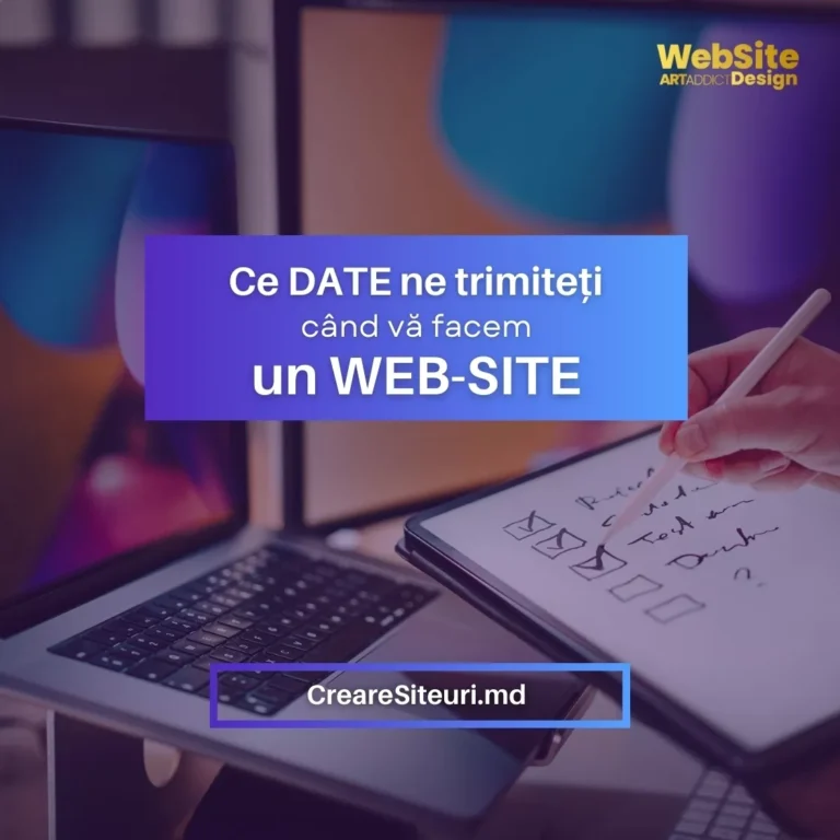 informatii client pentru creare site-ul web