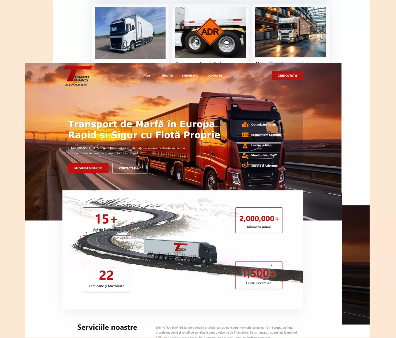 tempotrans creare site