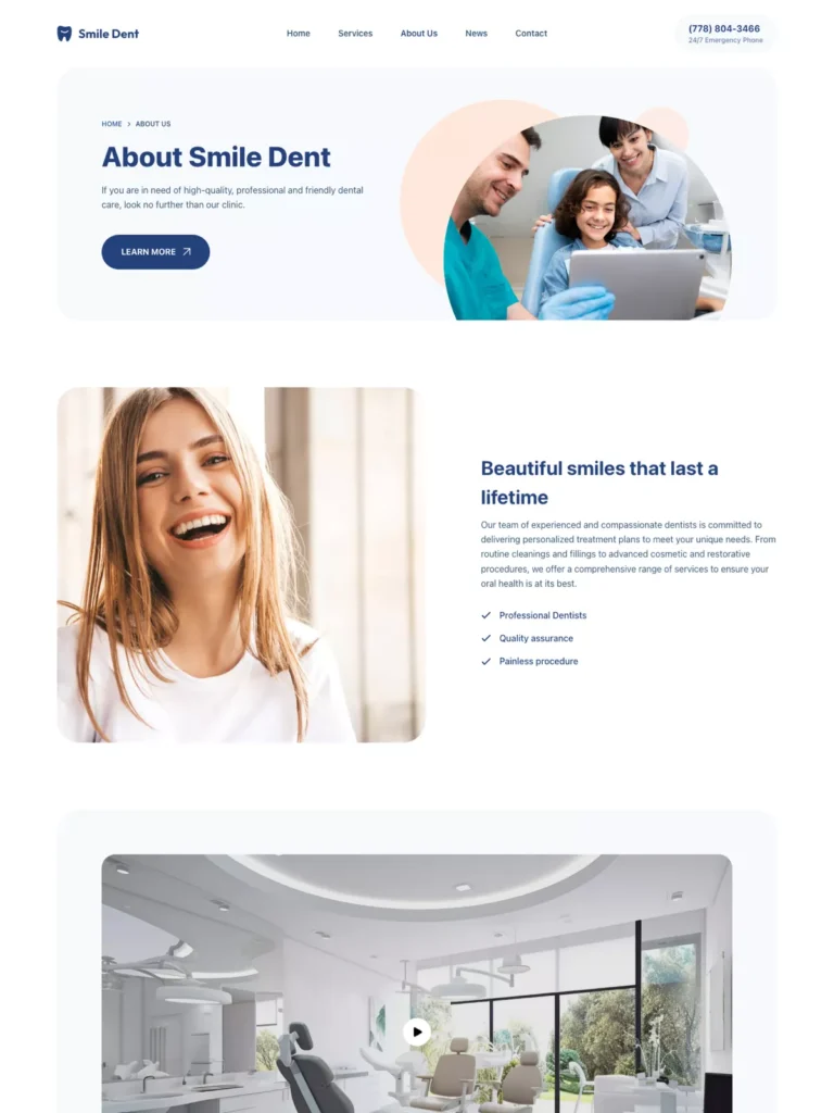 creare siteuri dental clinic