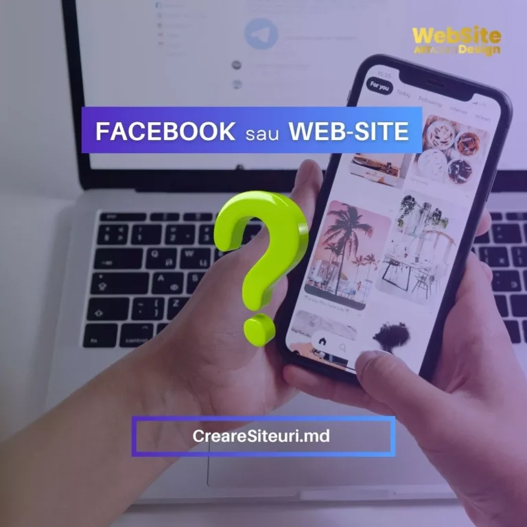 facebook sau site web in moldova