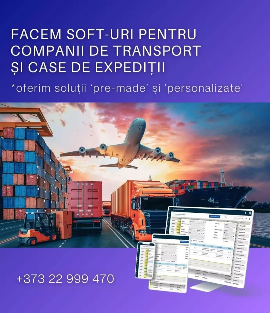 facem soft-uri pentru companii de Transport și CASE DE expediții 1