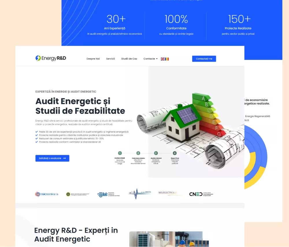 energy rd creare site de prezentare 1