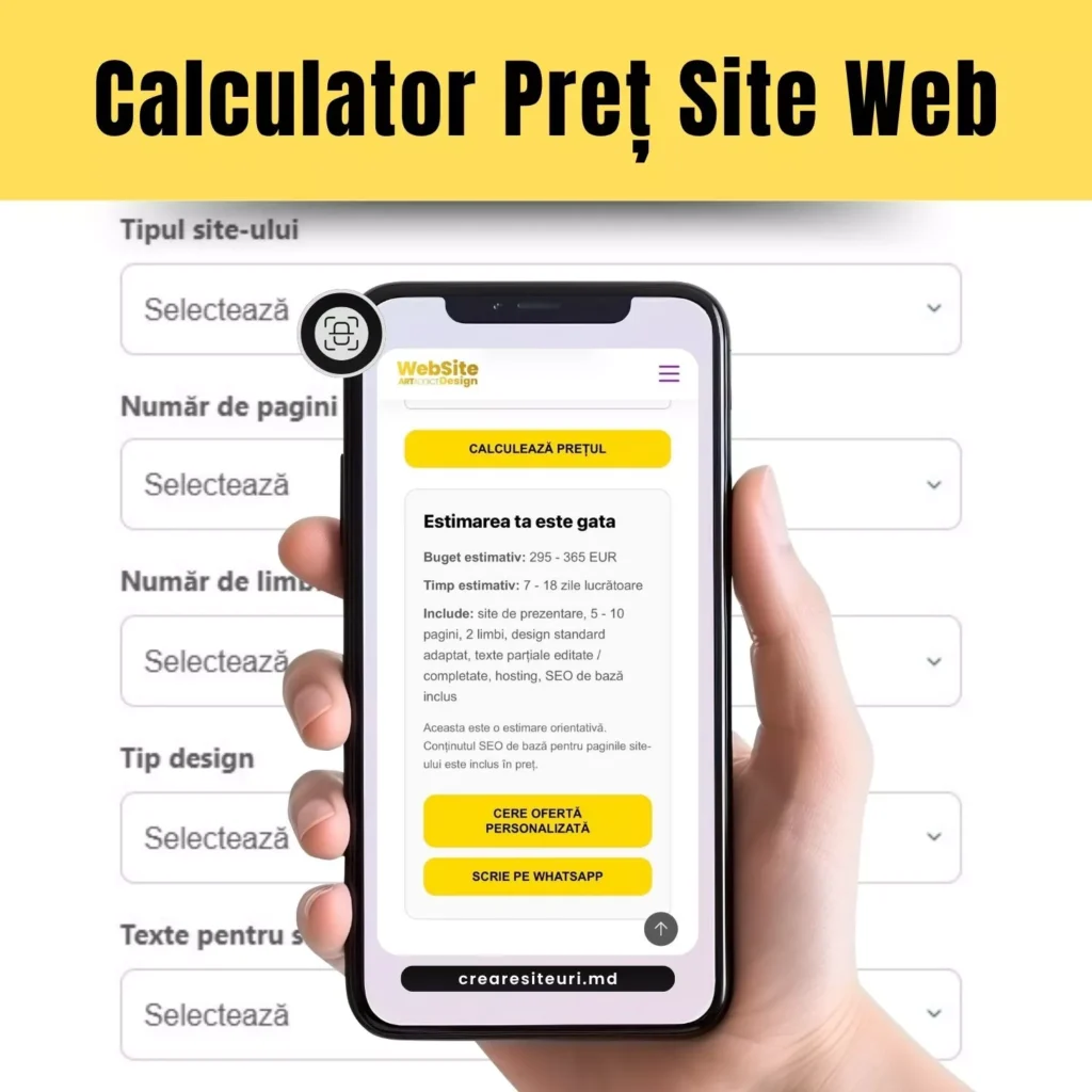 site web pret calculator in Moldova