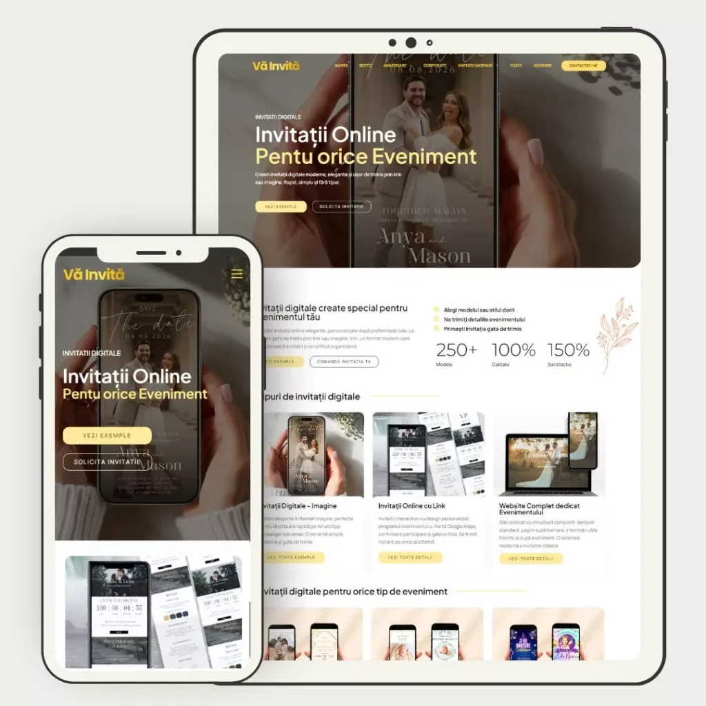 Va Invita - creare platforma invitatii digitale