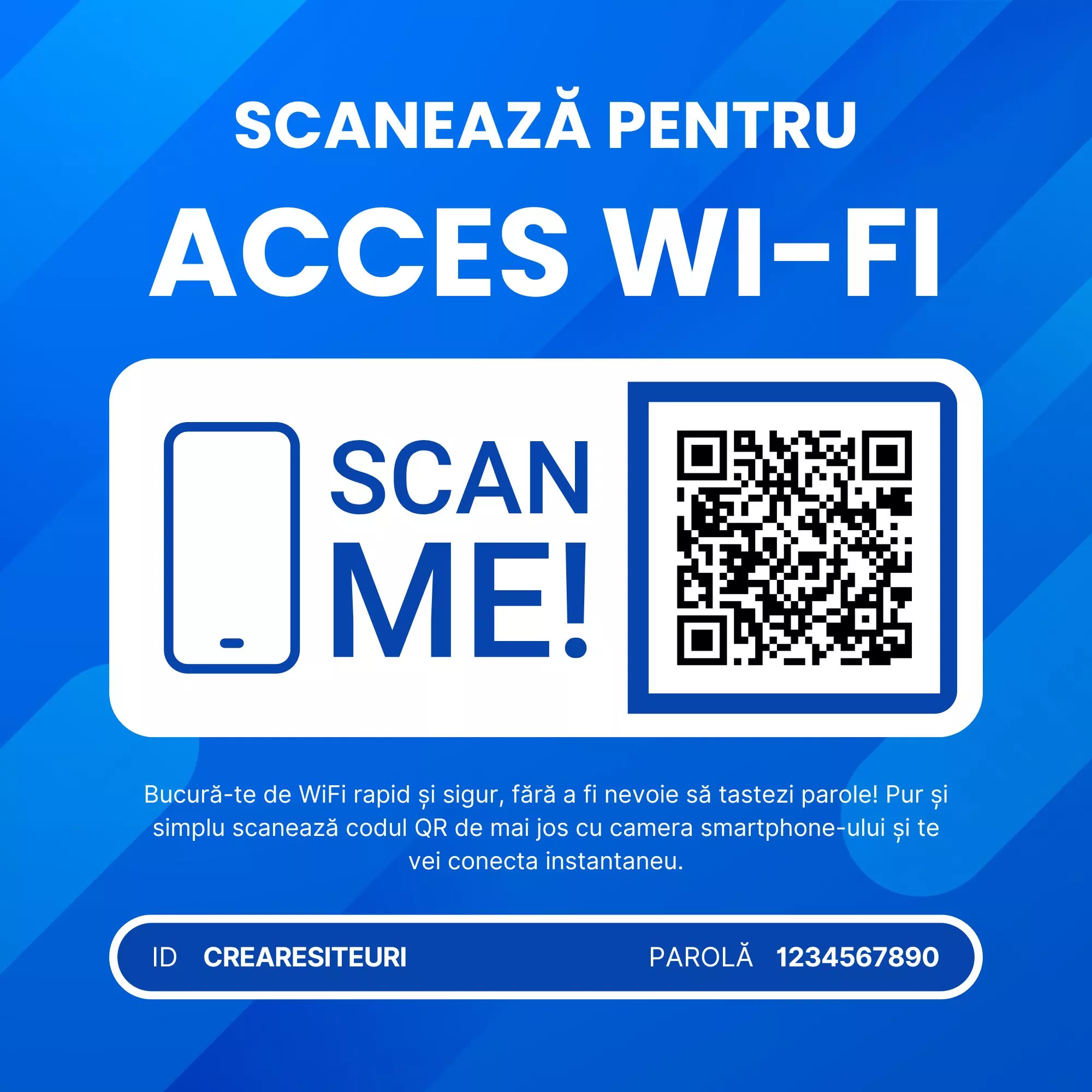banner QR cod acces wifi