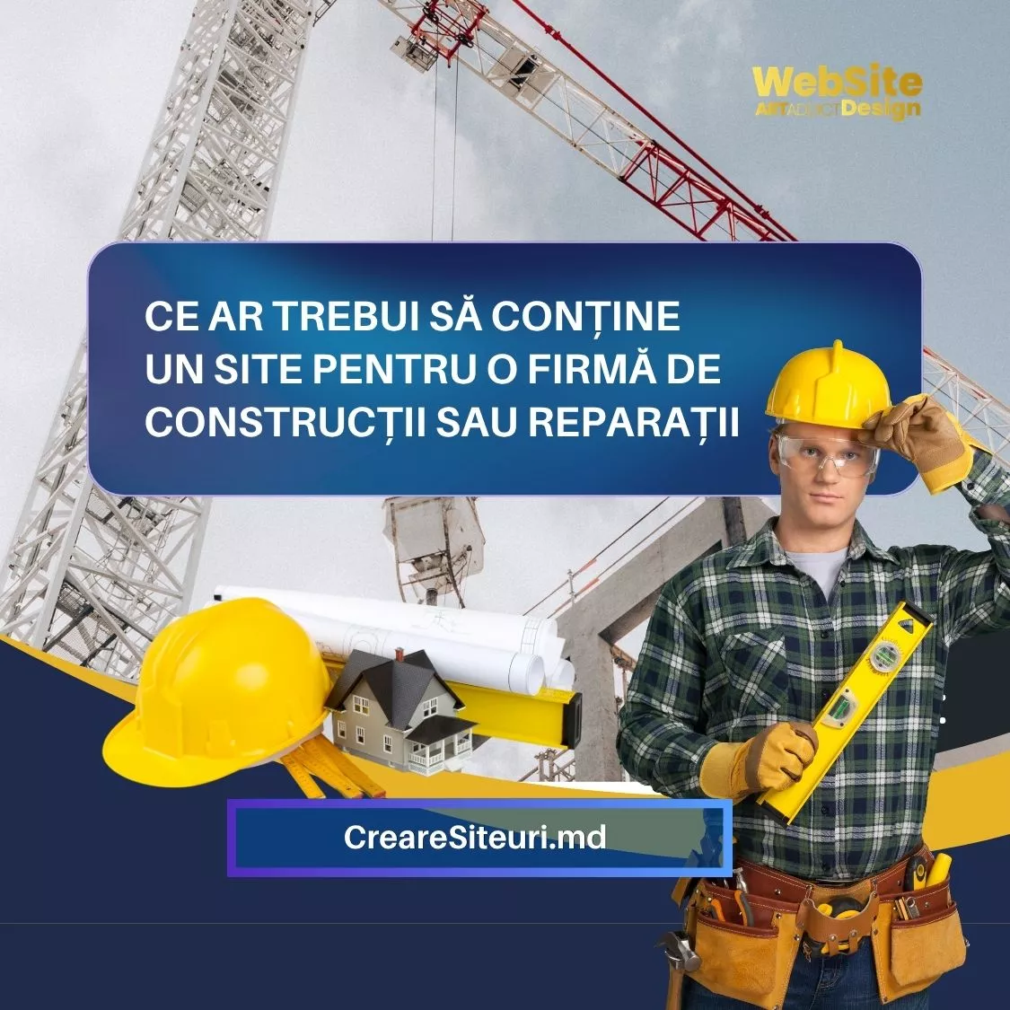 site pentru o firmă de construcții sau reparatii Moldova
