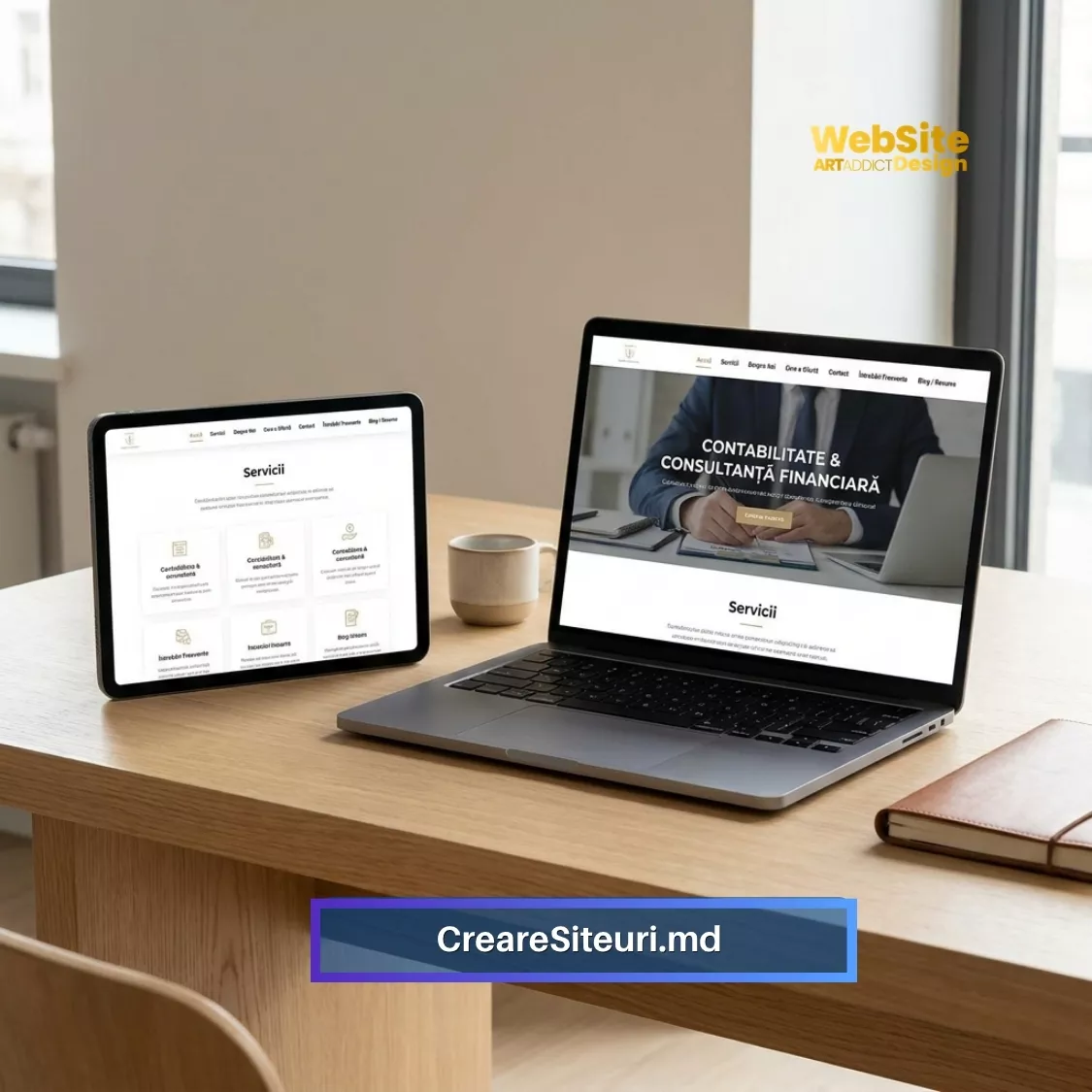 site pentru servicii contabile și consultanță financiară