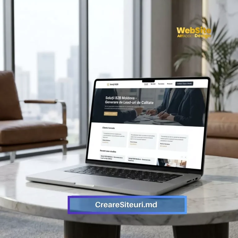 site profesional pentru companie B2B