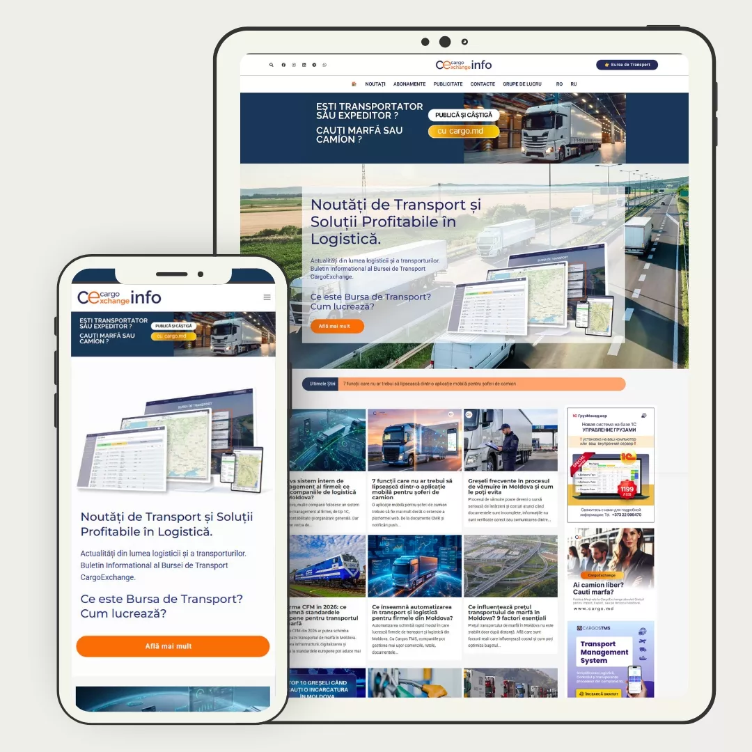 bursatransport info - proiect realizat de crearesiteuri