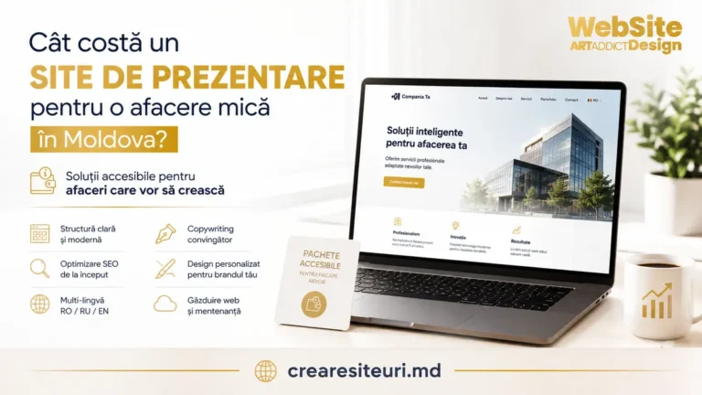 Cât costă un site de prezentare pentru o afacere mică în Moldova