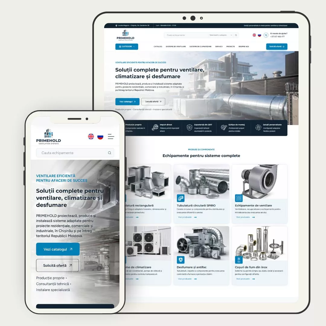Primehold site creat de catre CreareSiteuri